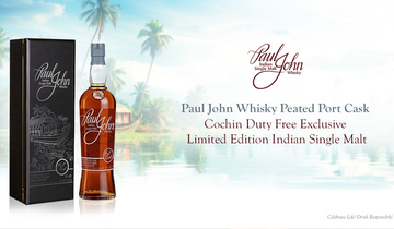 Paul John Whisky Peated Port Cask - Cochin Duty Free Exclusive | Limited Edition Indian Single Malt